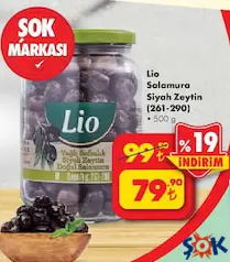 LİO SALAMURA SİYAH ZEYTİN 500 G